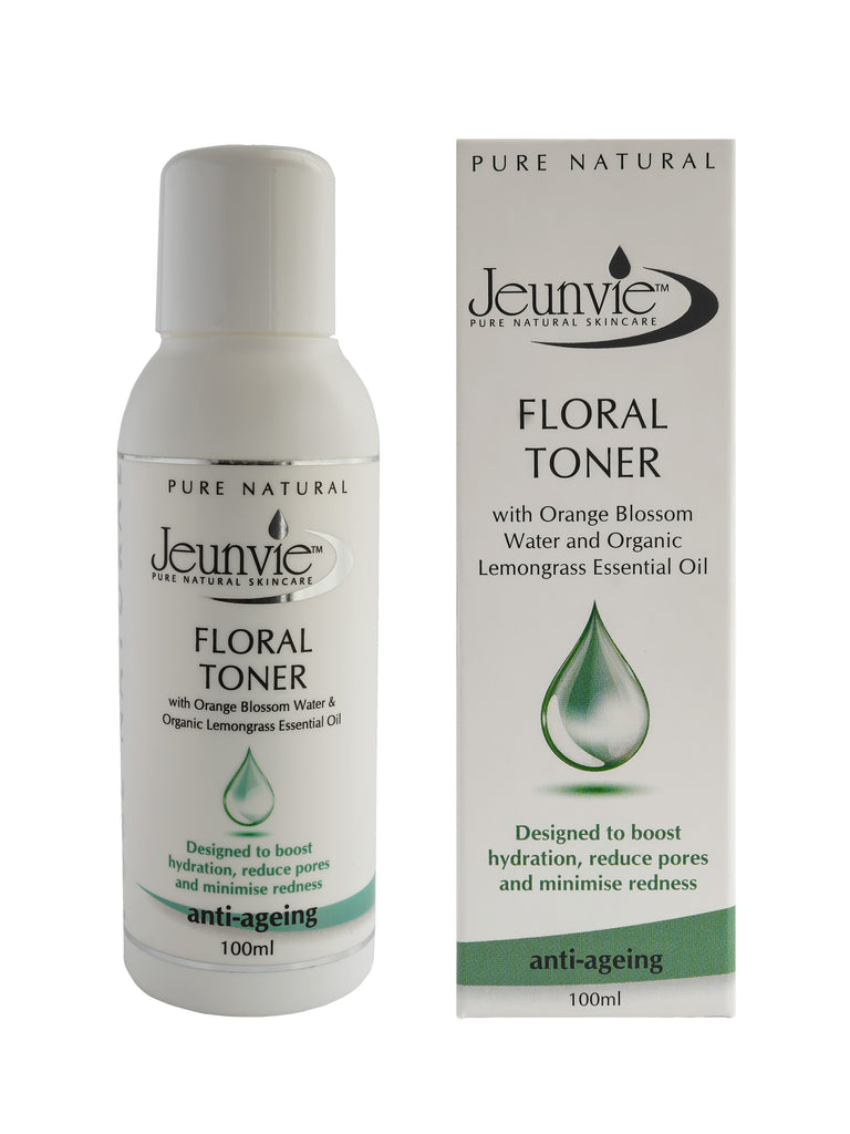 Floral Facial Toner with Orange Blossom Water & Organic Lemongrass  Essential Oil